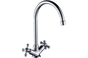 Смеситель для кухонной мойки Rossinka  хром (G02-72)