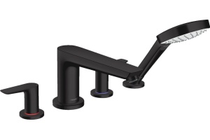 Смеситель на борт ванны Hansgrohe Talis E чёрный матовый