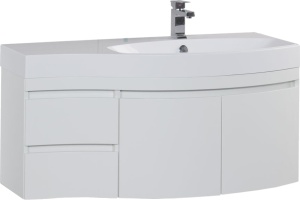 Тумба с раковиной Aquanet Опера 2-115 белая R