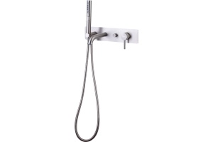 Смеситель для ванны с душем Allen Brau Priority сталь матовый - 2