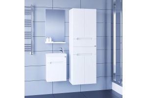 Тумба с раковиной подвесная Санта Лондон 40 белый - 3