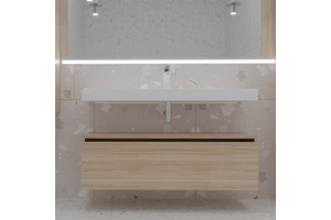 Тумба Armadi Art Flat Valessi Uno-S 120 подвесная светлое дерево