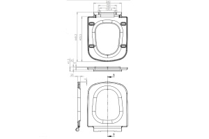 Сиденье для унитаза Cersanit Colour белое с микролифтом - 2