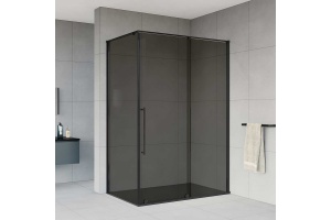 Душевой уголок Vincea Arno 120х90 профиль черный стекло тонированное