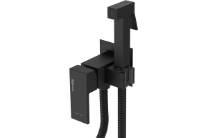 Гигиенический душ Wasserkraft со смесителем черный матовый