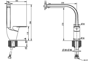 Смеситель Bravat Line F75299C-2 для кухонной мойки - 3