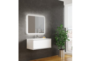 Комплект мебели Sanvit Бруно -1 90 белый глянец