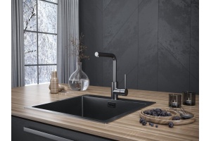 Смеситель Paulmark Honner для кухонной мойки, вороненая сталь Ho212018-GM - 2