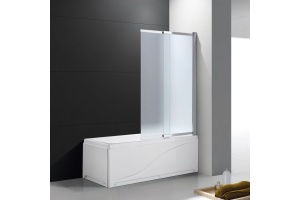 Шторка на ванну Cezares Slider VF-11-100/150-P-Cr стекло рифленое - 2