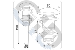 Донный клапан Gid BL100 - 2