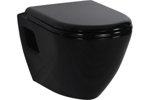 Унитаз подвесной Creavit Terra TP325 с биде, черный