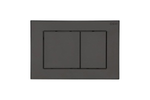 Кнопка смыва Black&White Universell черная матовая