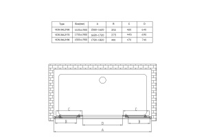 Душевая дверь Vincea Alpha 170 хром стекло прозрачное - 2