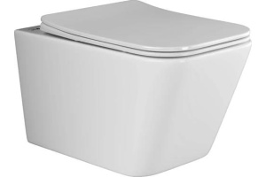 Комплект подвесного унитаза с инсталляцией Ceramica Nova Metric с кнопкой Round черной матовой - 2