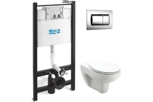 Комплект Roca Victoria ПЭК 893100000 инсталляция + унитаз + сиденье+ кнопка