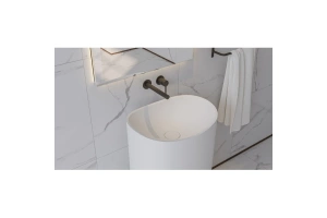 Раковина напольная Whitecross Stella 50х40 белая матовая - 3