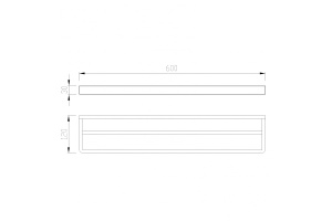 Полотенцедержатель двойной ABBER Westen черный матовый - 2