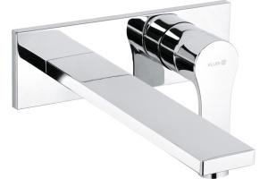KLUDI 48 248 0565 ZENTA SL Настенный смеситель для умывальника, излив 230мм. хром (внешн. часть