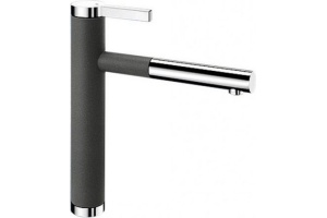 Смеситель для кухонной мойки Blanco Linee серый, хром (518804)