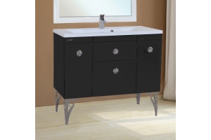 Тумба с раковиной Bellezza Луссо 90 черная - 2