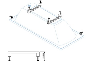 Ножки для ванн Cezares 2 шт (LEG-KIT-150) - 2