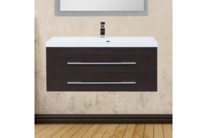 Тумба с раковиной Aquanet Нота 100 венге