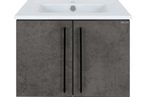 Тумба под раковину Brevita Rock 60 бетон темно-серый (ROCK-06060-50-2)