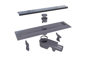 Душевой лоток RGW SDR-31 60 на ножках черный