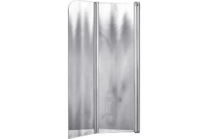Шторка на ванну Vincea VSB-12114CH-R 114 см, R, профиль хром, стекло шиншилла - 3