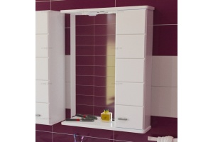 Зеркало-шкаф Санта Омега 60 R с подсветкой белый - 2