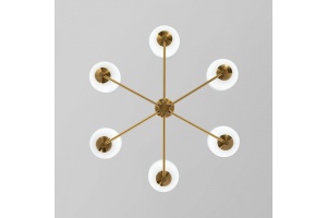 Люстра на штанге Eurosvet Loona 60161/6 латунь - 2