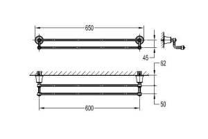 Полотенцедержатель Art&max Liberty (AM-F-8982) - 2