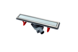 Душевой лоток Pestan Confluo Premium Line 550 белое стекло/сталь