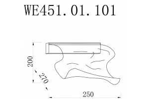 Накладной светильник Wertmark Hanna WE451.01.101 - 2