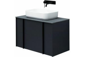 Тумба под раковину Allen Brau Reality 80 черный матовый - 3