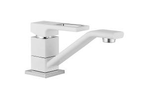 Смеситель для кухни Gappo белый хром