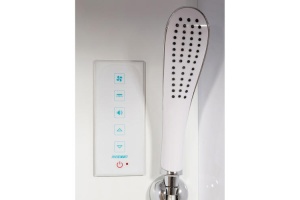 Душевая кабина Deto L 100х100 с электрикой и гидромассажем, хром (L510GM+EL) - 3