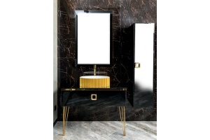 Тумба под раковину Armadi Art Lucido 100 черный - 3