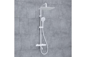 Душевая система WasserKraft 30 с термостатом белый матовый - 2