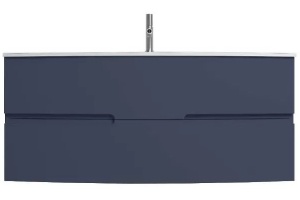 EB1890RU-G98 Nona  Мебель с интегрированными ручками, глянцевый темно-синий, 120 см, 2 ящика