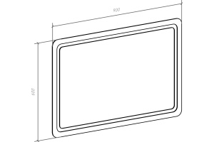 Зеркало Bellezza Альдо 90 с подсветкой - 3