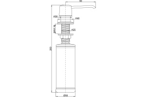 Дозатор для жидкого мыла Paulmark Saube черный матовый - 2