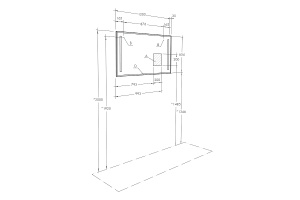 Зеркало Aquaton Отель 120 с подсветкой с функцией антипар - 3