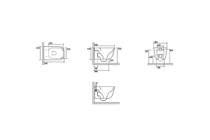 Унитаз подвесной Kerasan Tribeca Ferro matt без сиденья (511489) - 2