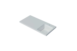 Раковина Stella Polar Kamilla 100 R на стиральную машину белый - 2