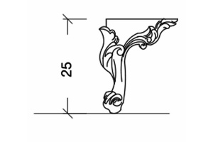 Ножки для тумбы Boheme Armadi Art NeoArt 25 серебро - 3