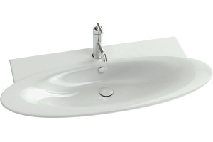 Тумба с раковиной Jacob Delafon Presquile 100 серый титан, 1 ящик - 3