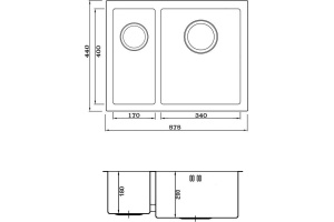 Металлическая мойка Seaman SME-575D (SME-575DL.A) - 2
