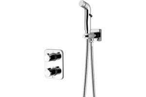 Смеситель Lemark Yeti LM7820С термостатический с гигиеническим душем, встраиваемый