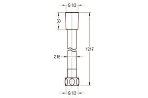 Душевой шланг Swedbe Terracotta 120 бронза (2565) - 2